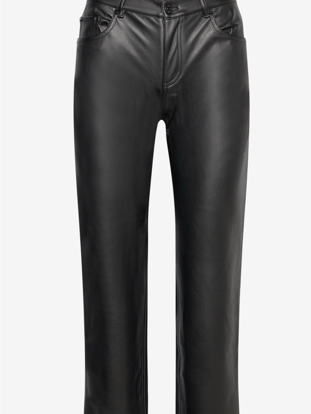 The Kooples Women's Black Faux Leather Jeans